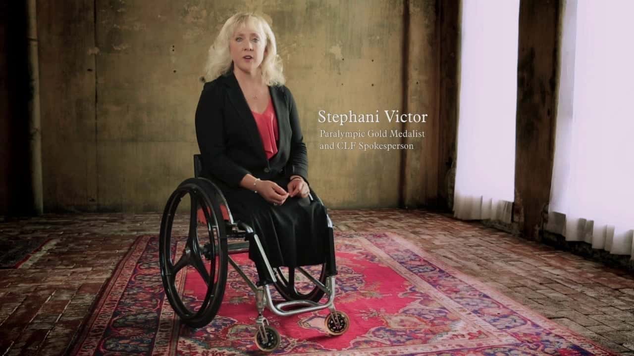 Stephani Victor In A Wheelchair